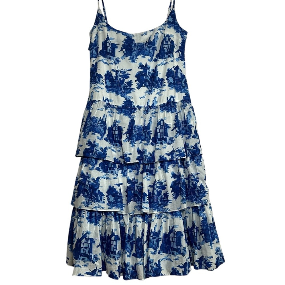 Cara Cara Mary Lou Venetian Story Blue Dress Size XL - Picture 7 of 15